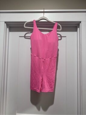 aerie Hot Pink Scoop Neck Romper M